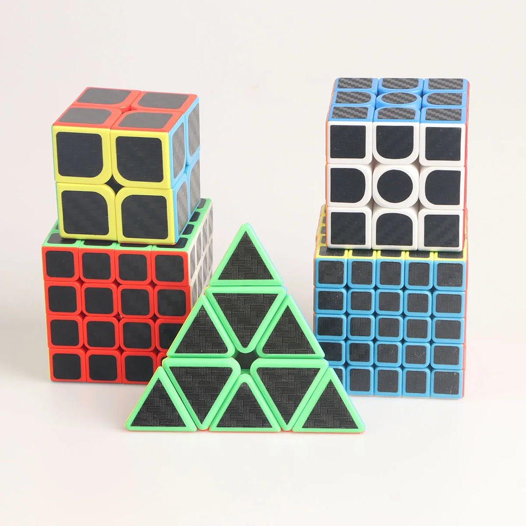 Carbon Fiber Stickers X X X XPyramidprofessional Speed Fun Education Fingertip Pressure Reducing Puzzle Toys Fun Gift for Kids & Family