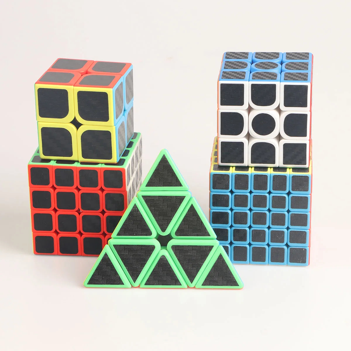 Carbon Fiber Stickers X X X XPyramidprofessional Speed Fun Education Fingertip Pressure Reducing Puzzle Toys Fun Gift for Kids & Family