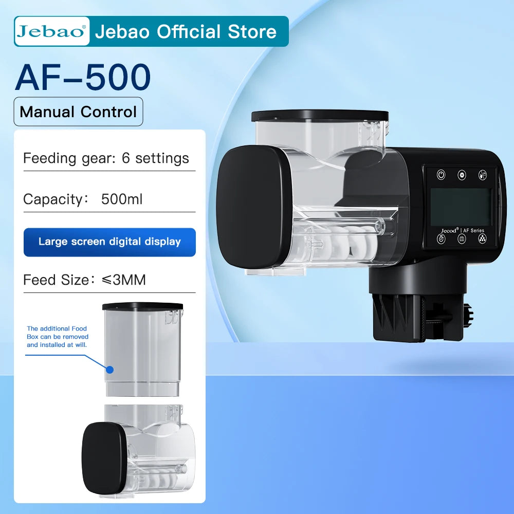 Jebao Jecod New Aquarium Fish Tank Feeder Intelligent Automatic Feeder Digital Timing Wifi Wireless Remote Control Fish Feeding - Zecs shopping