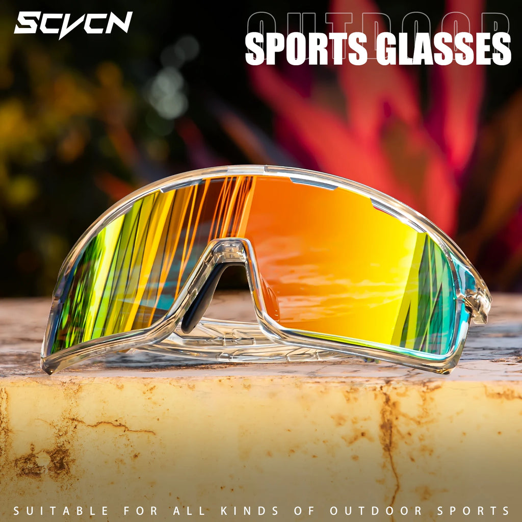 Photochromic Sports Sunglasses UV Cycling Driving & Outdoor Adventure Goggles