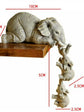 3pcs/set Cute Elephant Figurines Elephant Holding Baby Elephant Resin Crafts Home Furnishing Gift - Zecs shopping
