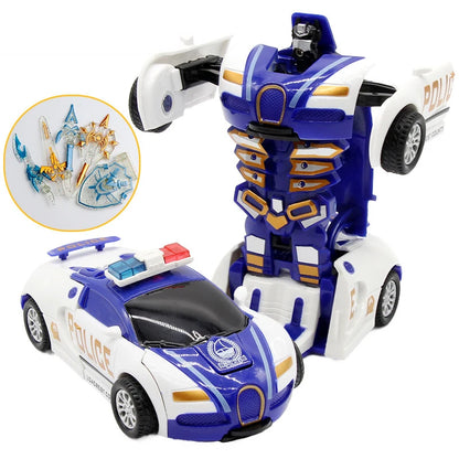 Transforming Robot Car Toy – Automatic 2-in-1 Diecast Vehicle for Kids