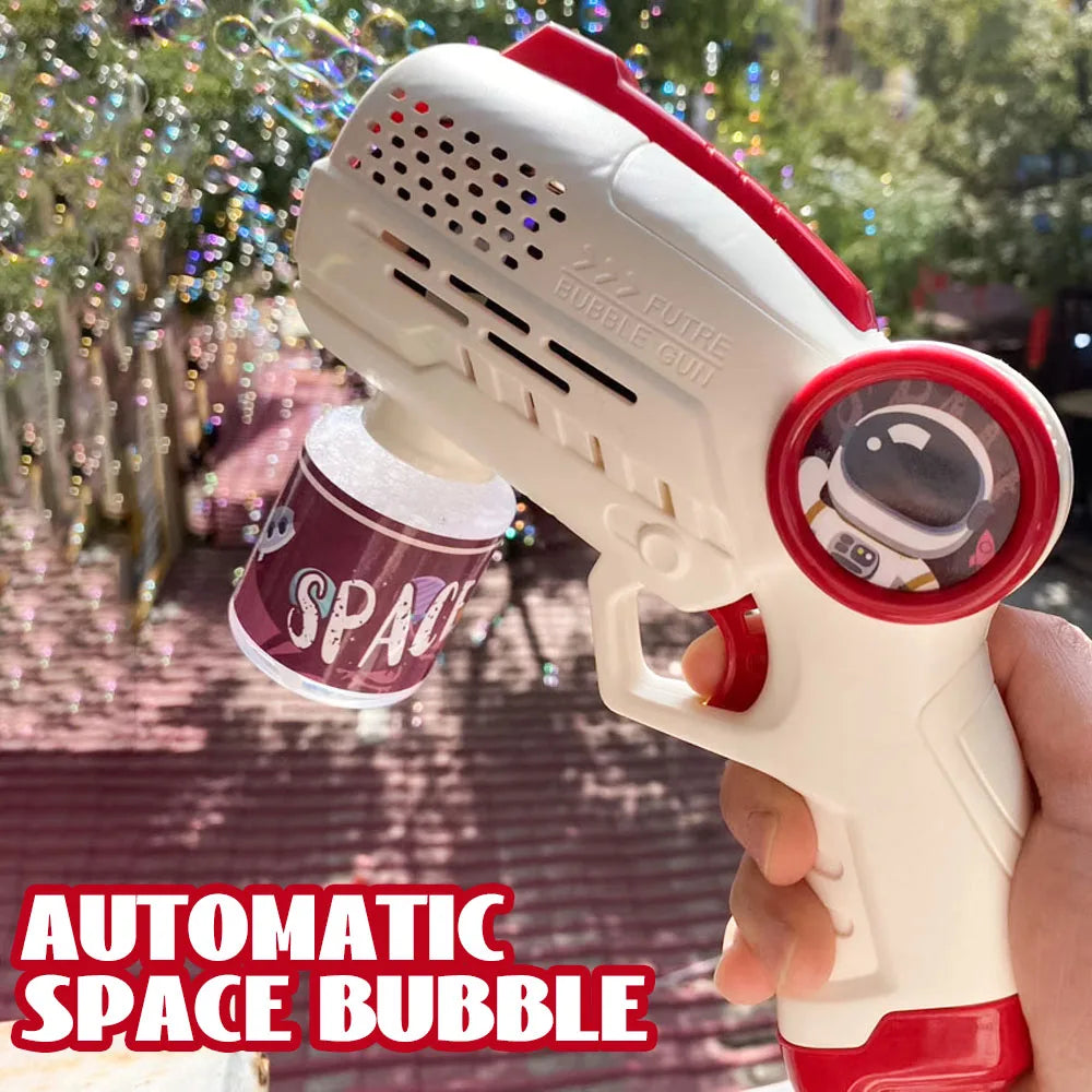 Electric Space Soap Bubble Gun Automatic Bubble Machine Premium & Affordable