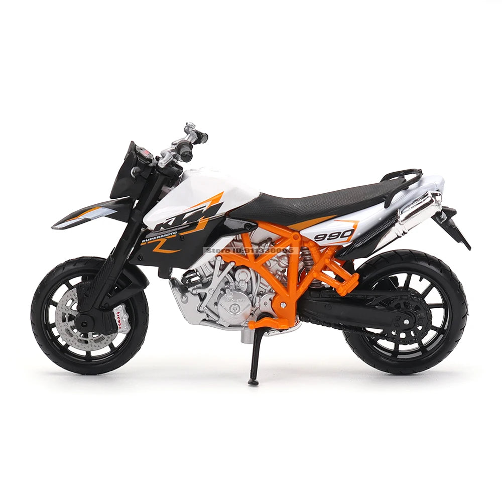 KTM Supermoto R & Honda Africa Twin Adventure Alloy Diecast Motorcycle Model Collectible Gift