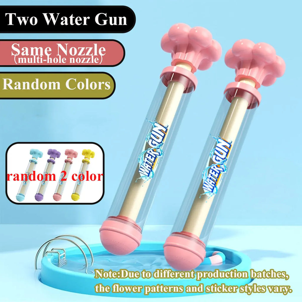 Fireworks Spray Water Toy Pull-Back Water Gun for Kids Outdoor Fun