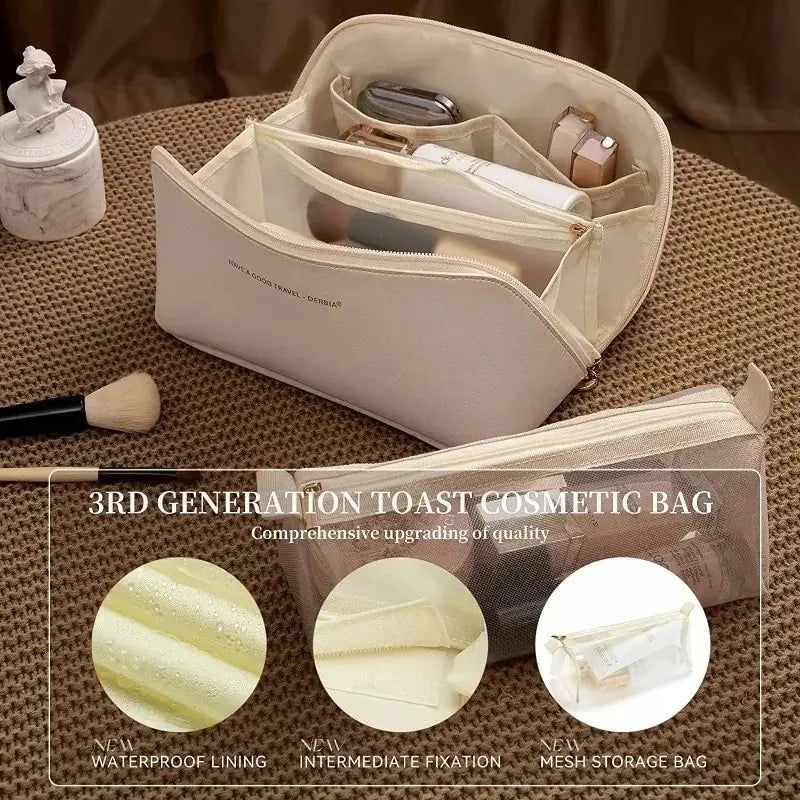 Pcs Cosmetics Storage Kit Large Capacity Travel Toiletry Bag Makeup Bag Ins Advanced Sense Portable Cosmetic Storage Bag