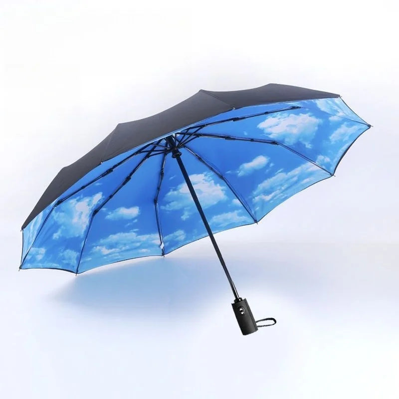 Piece Automatic Folding Umbrella Large Double-Layer Portable Umbrella and Parasol Essential Travel Supplies for Outdoor Use Perfect Valentines Day Gift