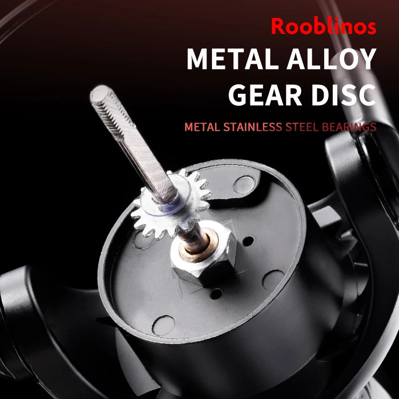 Rooblinos HT Spinning Fishing Reels For Saltwater Freshwater Metal Spool LeftRight Interchangeable Trout Carp Fishing Tackle