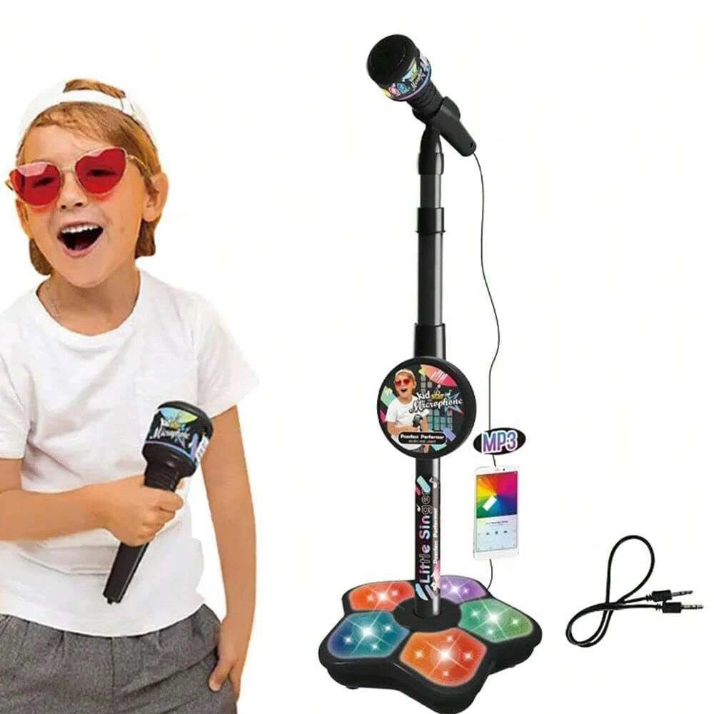 Kids Microphone Stand Toy Portable Childrens Karaoke Electronic Durable Party Karaoke Microphone Stand Kids Karaoke Machine