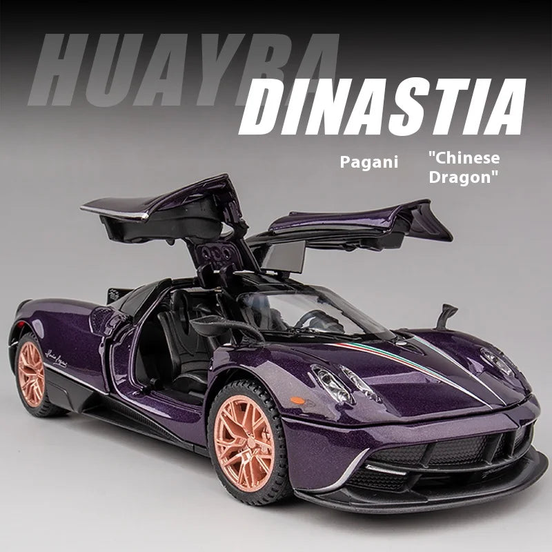 Pagani Huayra Alloy Car Lights Sound & Spring Action