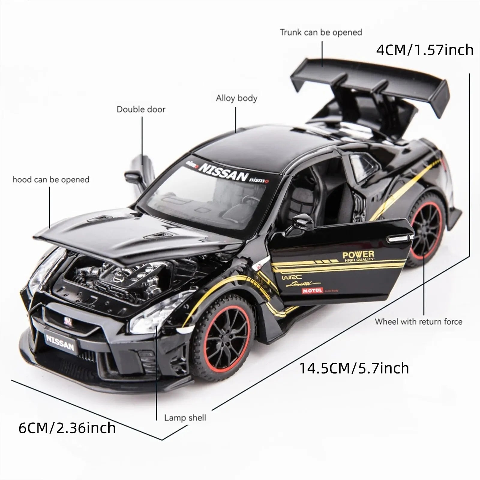 Toy Cars Lambo Pagani Huayra Metal Model Car With Light And Sound Pull Back Toy Car For Boys Age Year Old