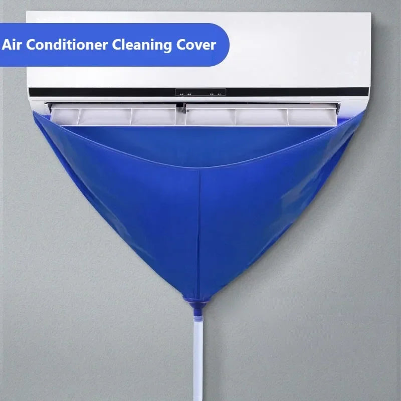 cm Thickened Cleaner Air Coditioning Cleaning Cover Bag PVC with Water Pipe Home -P Split Hanging Air Conditioner Tools