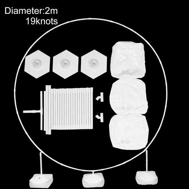 Round Balloon Arch Balloon Circle Stand Holder Frame Ring Birthday Baloon Decor Wedding Party Decorations Baby Shower Background - Zecs shopping