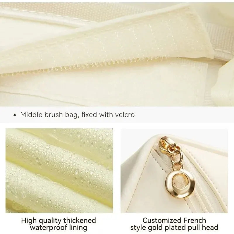 Pcs Cosmetics Storage Kit Large Capacity Travel Toiletry Bag Makeup Bag Ins Advanced Sense Portable Cosmetic Storage Bag