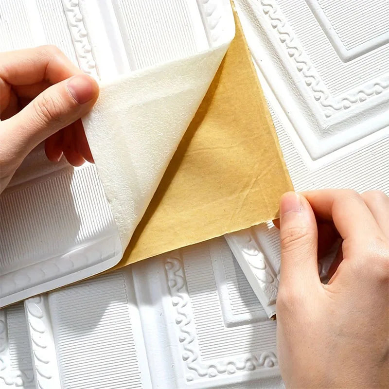 cmcm Waterproof Wall Stickers D Sheet Paper Ceiling Wallpaper Sticker Peel and Stick Wallpaper Safe Collision Prevention