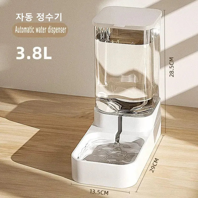 Pet Automatic Feeder Dog Feeding And Water Dog Accessories Cat Drinking Water Flowing Water Without Inserting Electric Kettle - Zecs shopping