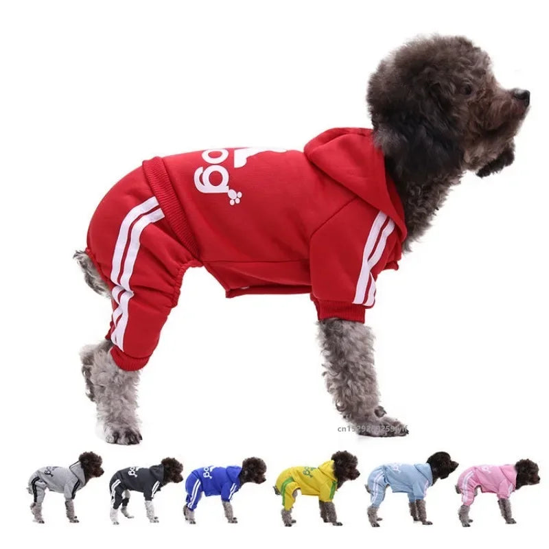 Winter Pet Clothes Dogs Hoodies Jumpsuit Warm Sweatshirt for Small Medium Large Dogs Jacket Clothing Pet Costume Dogs Clothes - Zecs shopping