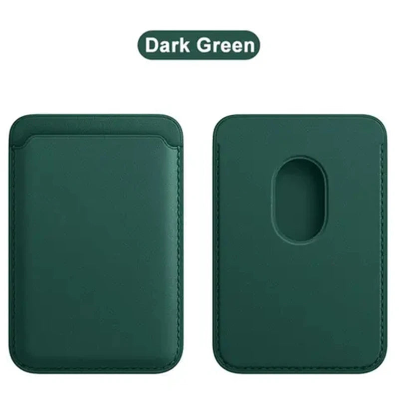 Leather Wallet Case For iPhone 15 Pro Max Magsafe Wallet Leather Compatible For iPhone 14 13 12 Card Holder with MagSafe Magnet - Zecs shopping