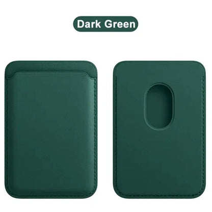 Leather Wallet Case For iPhone 15 Pro Max Magsafe Wallet Leather Compatible For iPhone 14 13 12 Card Holder with MagSafe Magnet - Zecs shopping