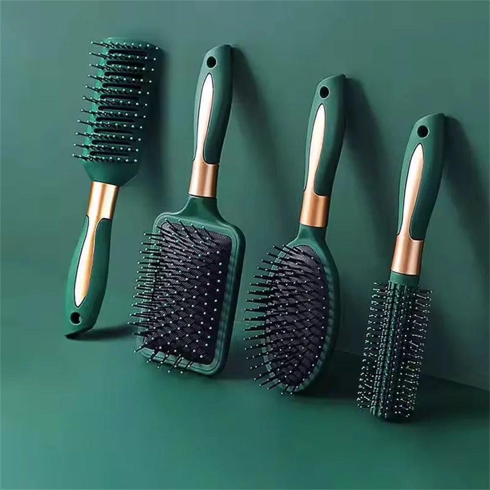 Marseilis Air Cushion Hair Brush 💆‍♀️✨ | Scalp Massage, Anti-Static Detangle & Salon Styling Tool