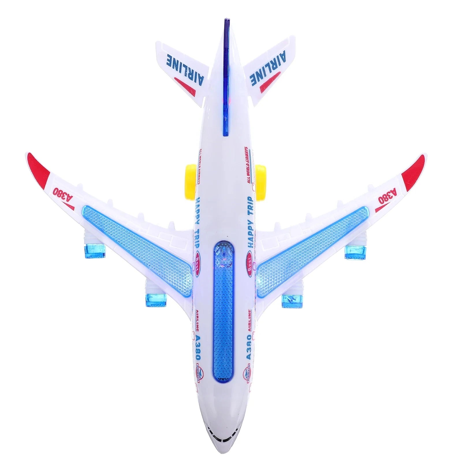 Electronic Music Airplane Rotating Autopilot Toy for Kids
