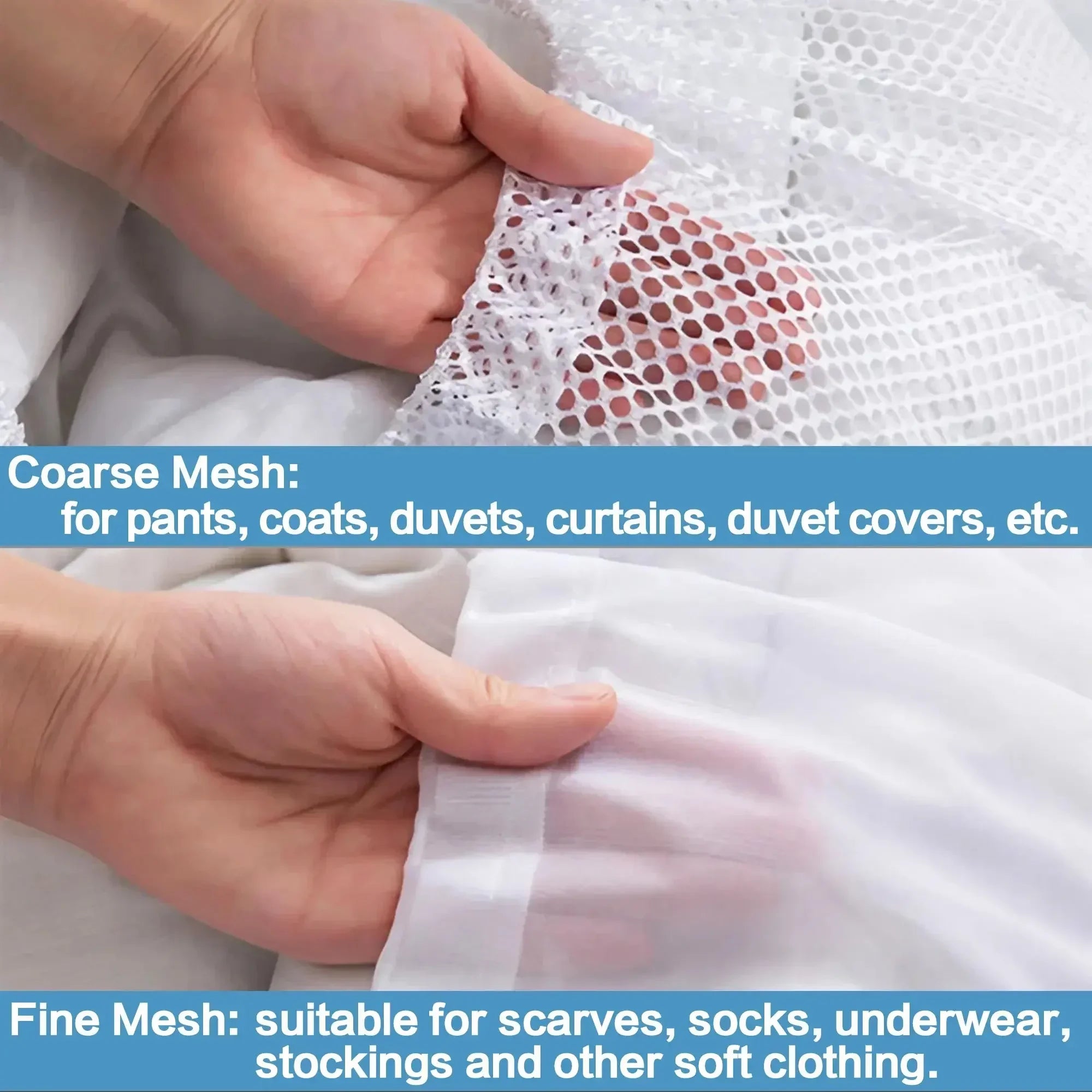 Mesh Laundry Bag - Machine Washable Travel and Laundry Use with Drawstring Closure for Blouses Hosiery and Underwear