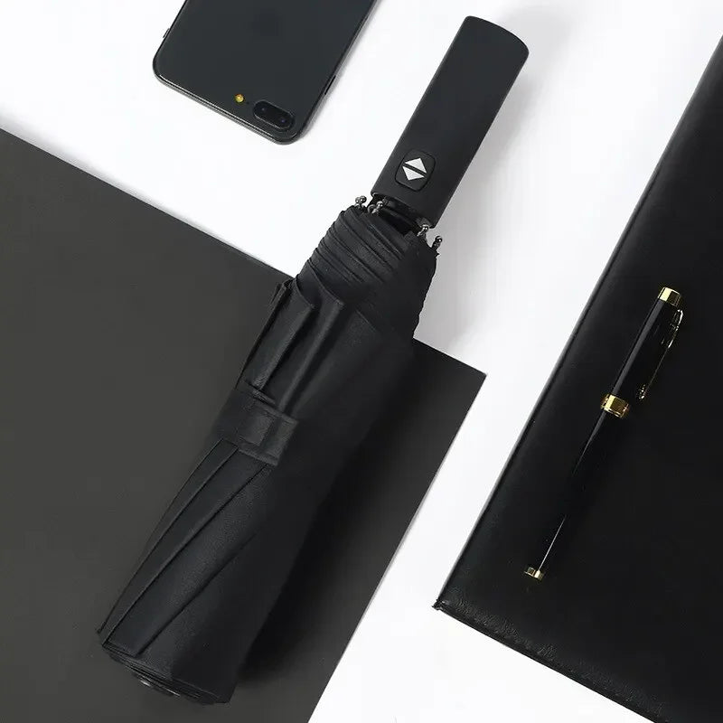 Bones Windproof Double Layer Resistant Umbrella Fully Automatic Rain Men Women Luxury Business Male Large Umbrellas Parasol