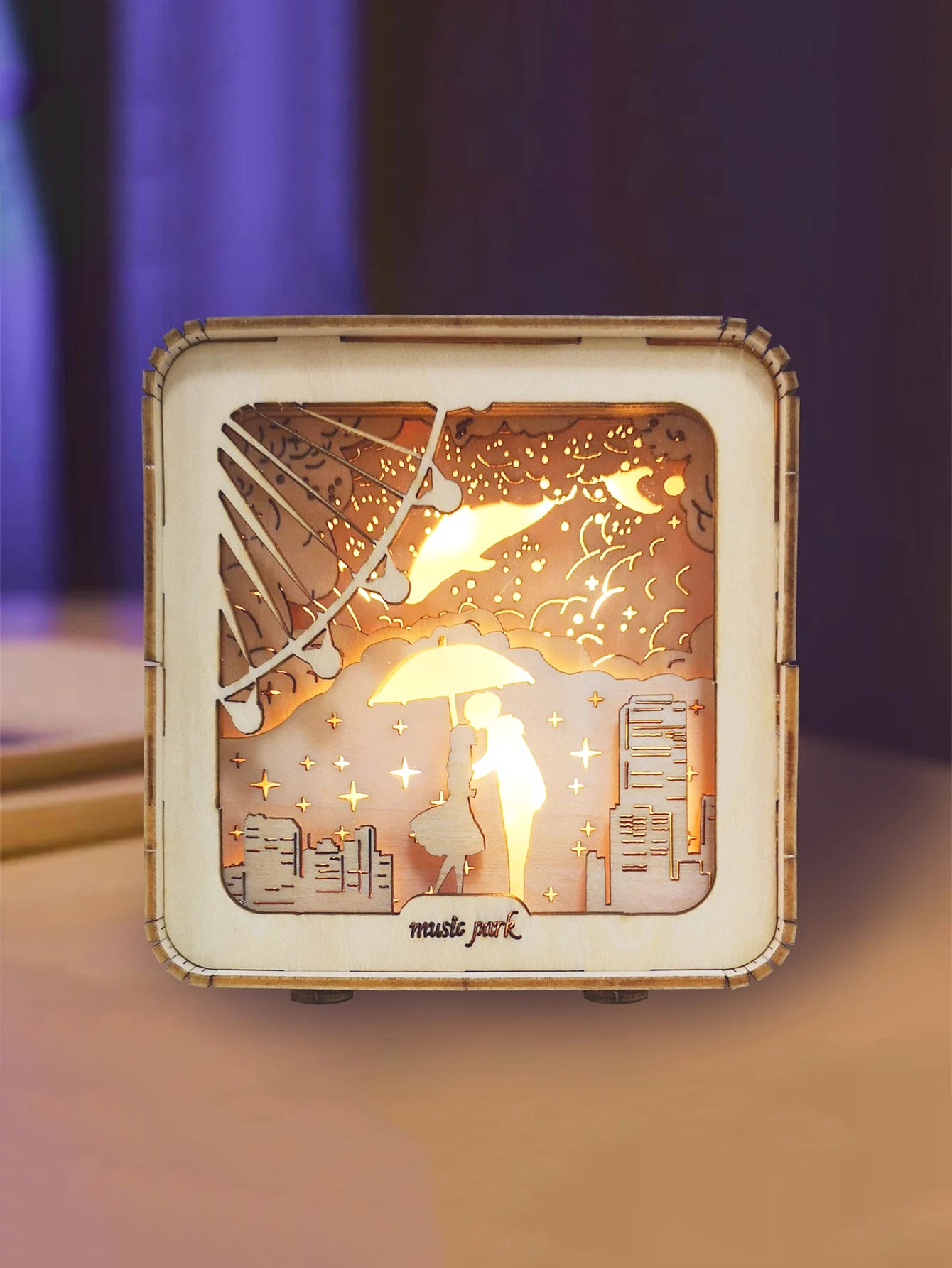 D Wooden Castle Puzzle Night Light & Decorative Fun for Kids & Adults