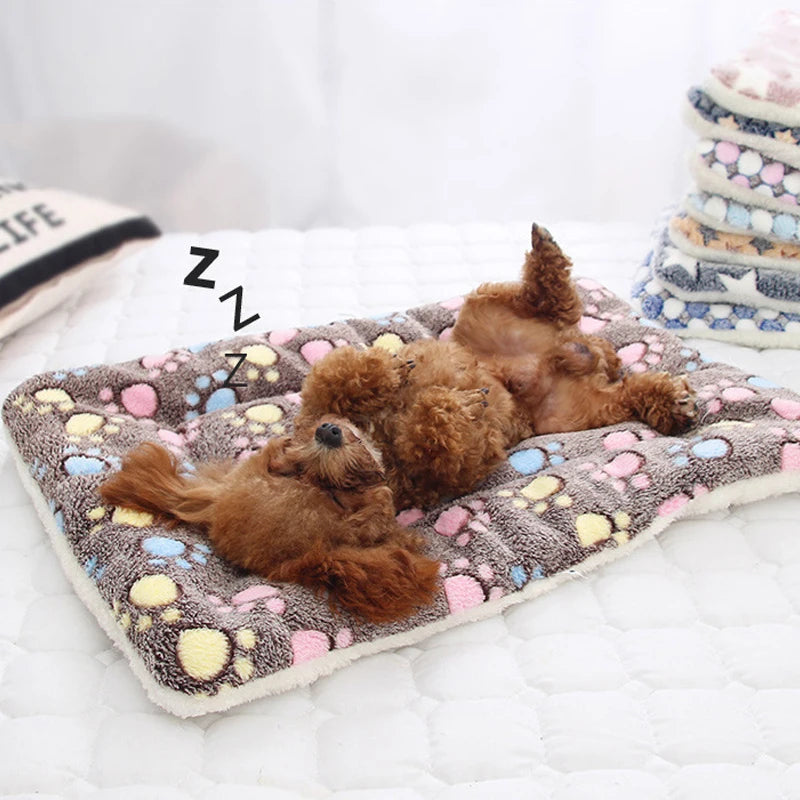 Flannel Thickened Dog Bed Mat Soft Pet Sleeping Premium & Affordable