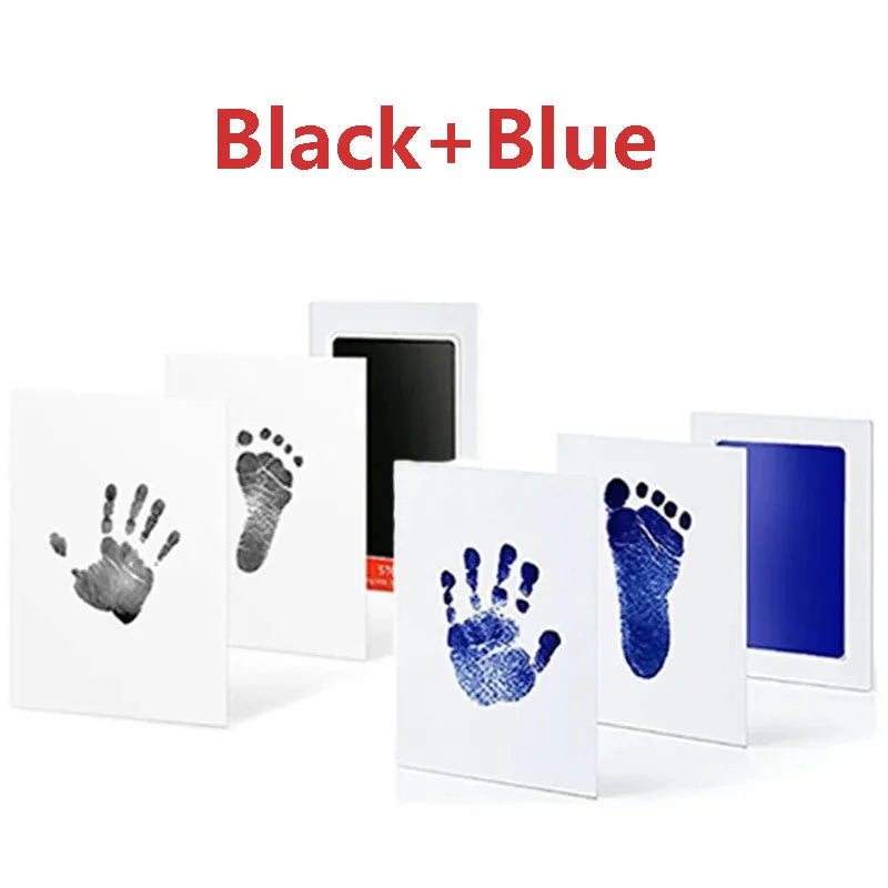 Baby Care Non-Toxic Baby Handprint Footprint Imprint Kit Baby Souvenirs Newborn Footprint Ink Pad for Newborn Baby Gifts