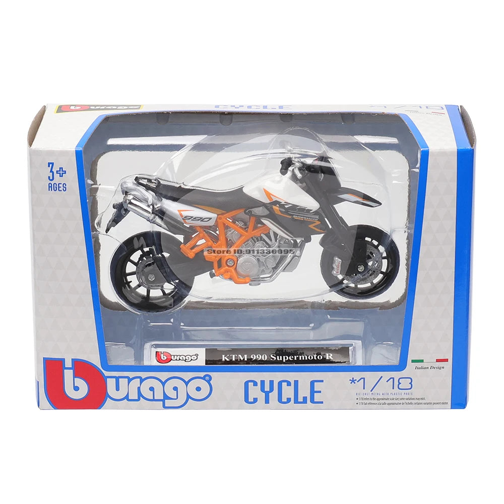 KTM Supermoto R & Honda Africa Twin Adventure Alloy Diecast Motorcycle Model Collectible Gift