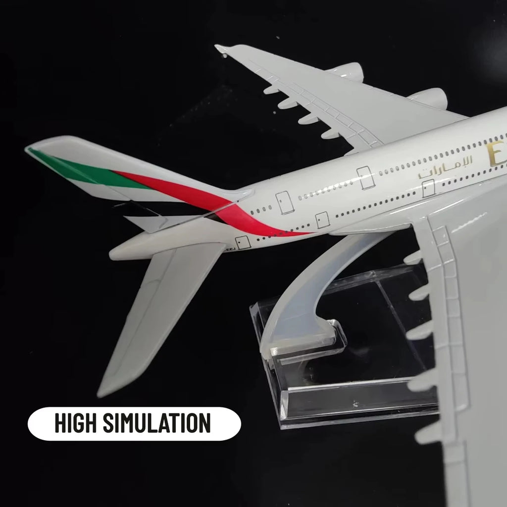 Emirates Airlines A & B Diecast Planes Collectible Aircraft Model Toys for Kids