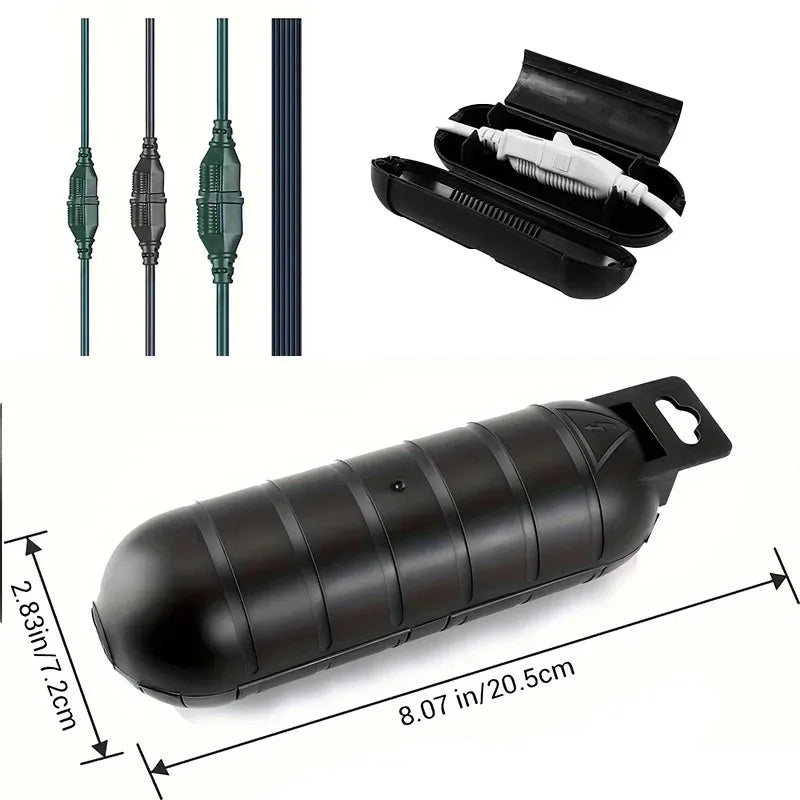 Outdoor Extension Cable Safety Cover Waterproof Sealed and Weather Proof Electrical Connection Box Indoor and Outdoor Socket