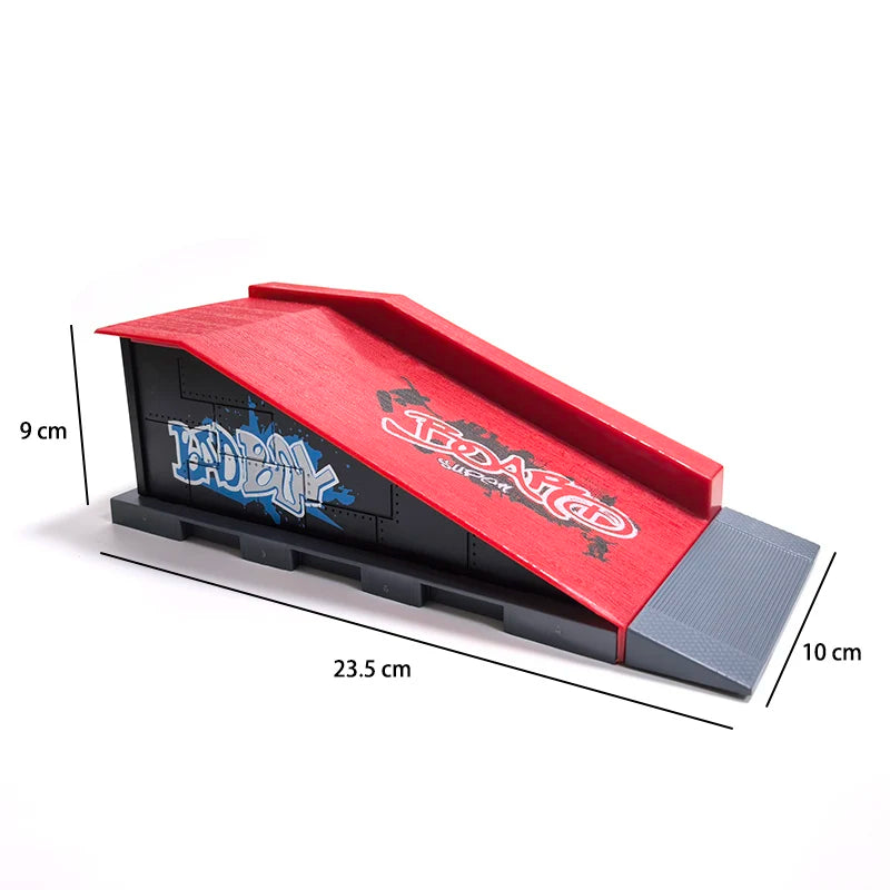 Finger Skatepark Set Professional Tech Practice Deck Platform Stunt Finger Skateboard Diy Assemble Ramp Park Kits Toys
