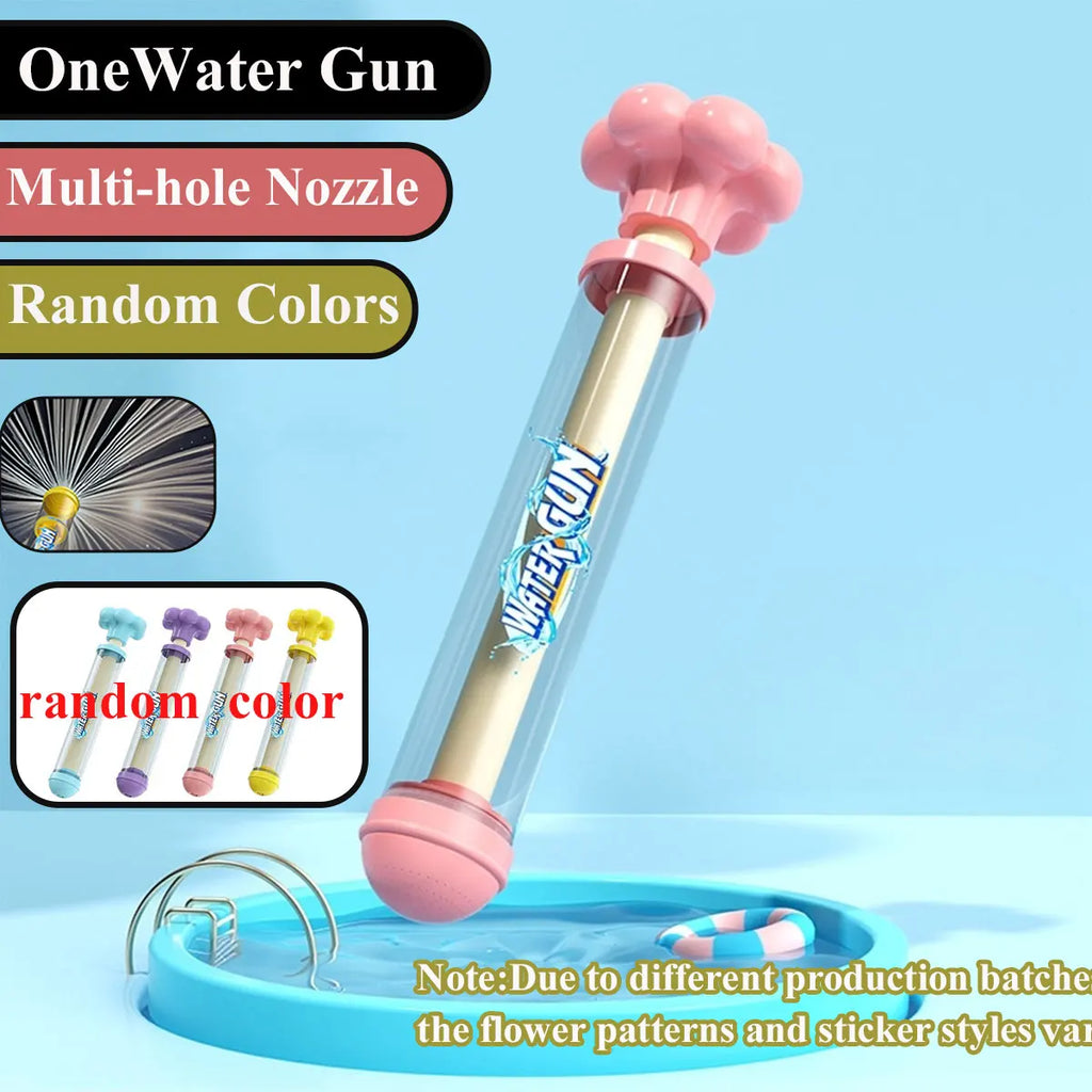 Fireworks Spray Water Toy Pull-Back Water Gun for Kids Outdoor Fun