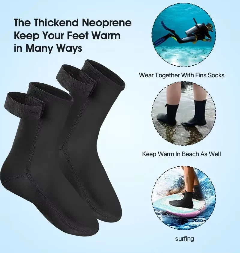 mm Neoprene Water Socks Sand Proof Beach Volleyball Socks Water Shoes Diving Boots Outdoor Water Sports