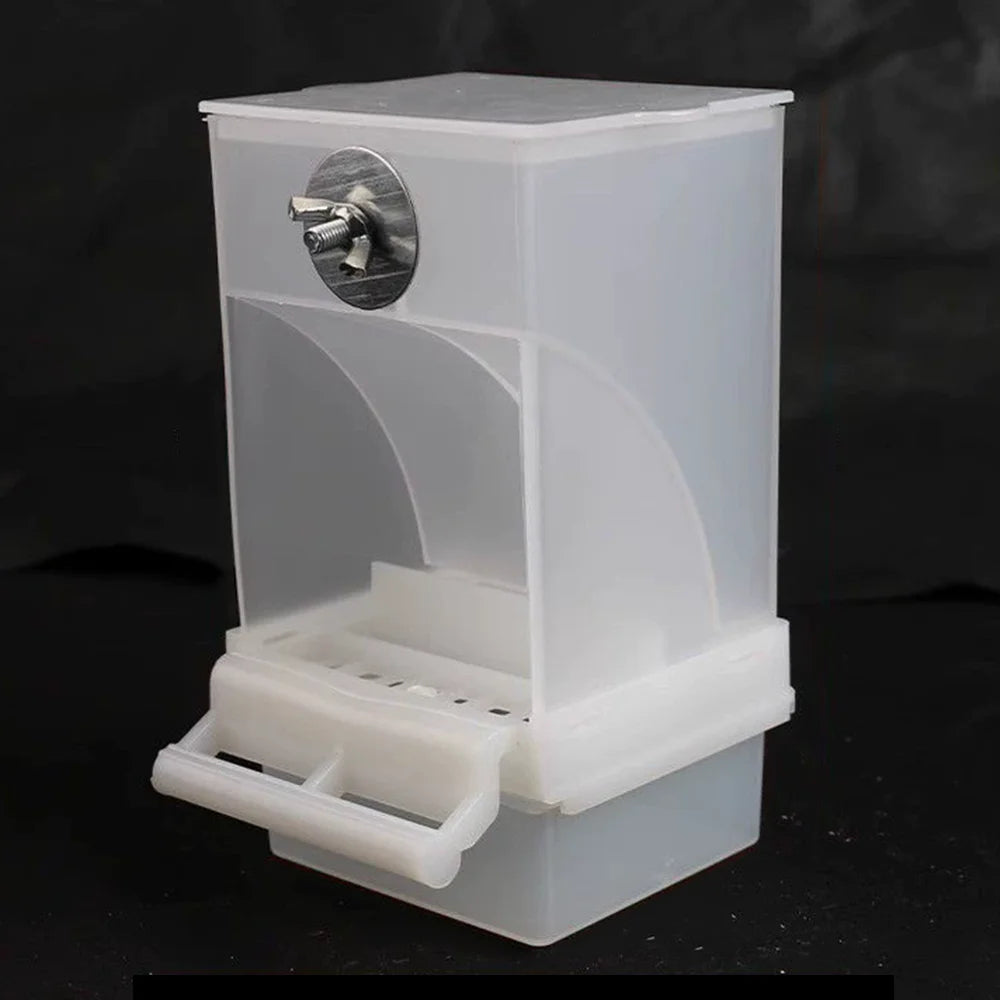 1PC Parrot Feeder Anti-Spill Transparent Bird Food Box Clear Feeding Device for Parrots Durable Bird Feeding Box - Zecs shopping