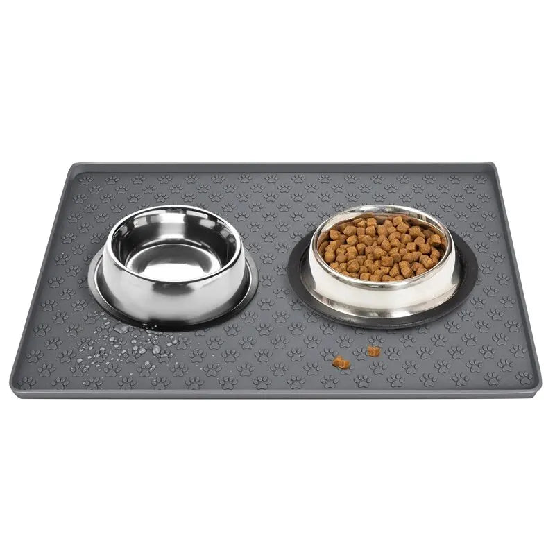 Pet Placemat Nonspill Easy to Clean Foldable Cat and Dog Feeding Mat Silicone Non-slip Waterproof Pet Mat - Zecs shopping
