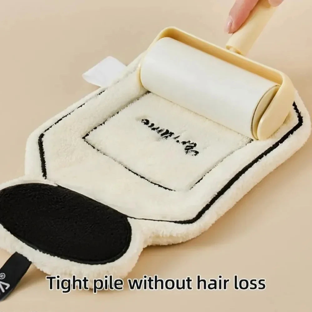 The new-style hand towel home convenient hanging double-layer thickened speed dry absorbent hand cloth kitchen and bathroom foot