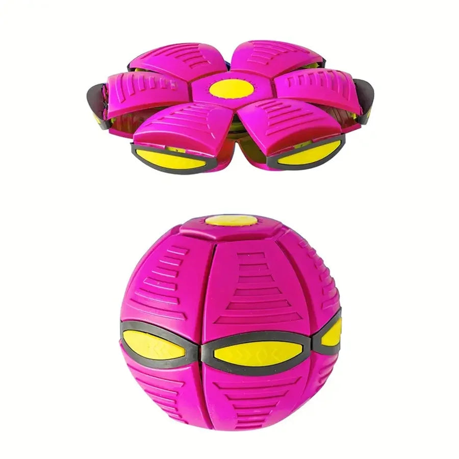 1pc Flying Saucer Bounce Ball, Pet Toy Bounce Ball, Durable, Suitable for Family Outdoor Activities, Christmas Gifts - Zecs shopping