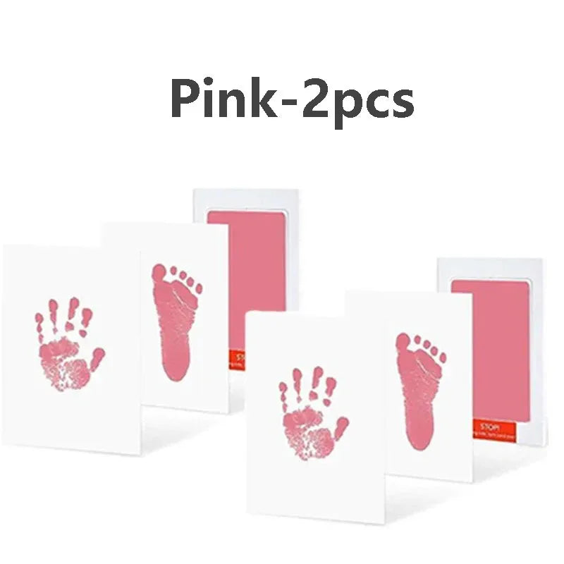 Baby Care Non-Toxic Baby Handprint Footprint Imprint Kit Baby Souvenirs Newborn Footprint Ink Pad for Newborn Baby Gifts - Zecs shopping
