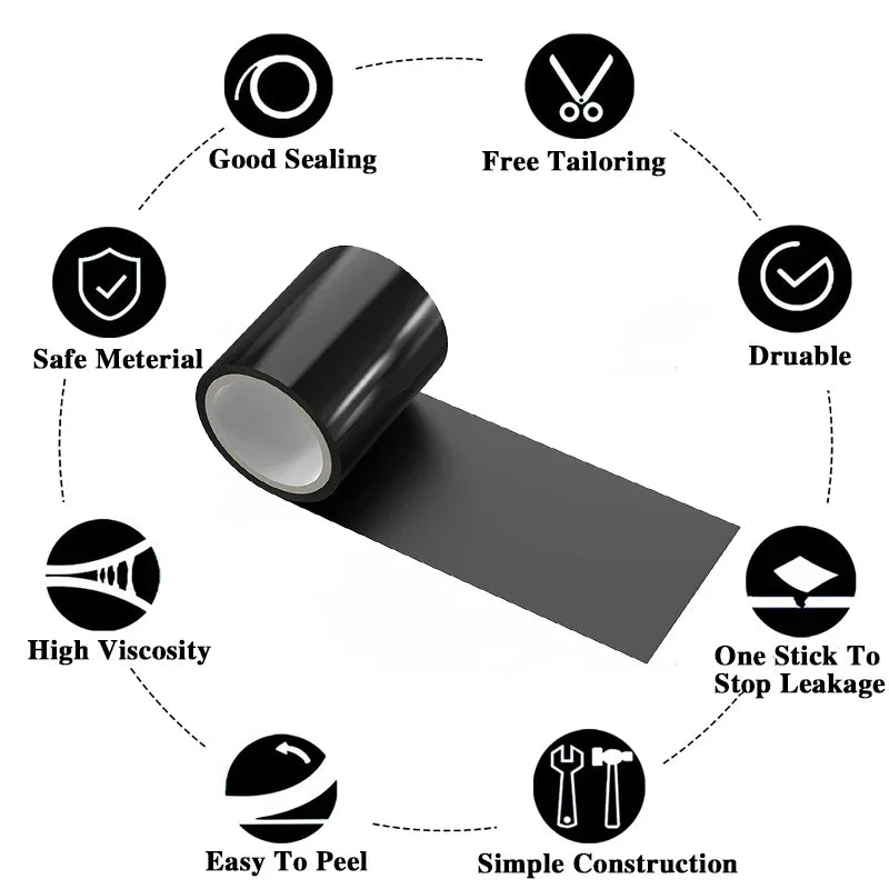 cm Rubberized Waterproof Tape Super Strong Flex Anti Leakage Fix Tapes Adhesive Repair Stop Leak Seal Patch Sealant duct tape