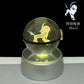 Pokemon 3D Crystal Ball LED Night Light – Pikachu, Gengar, Eevee & Mewtwo Collectible Lamp