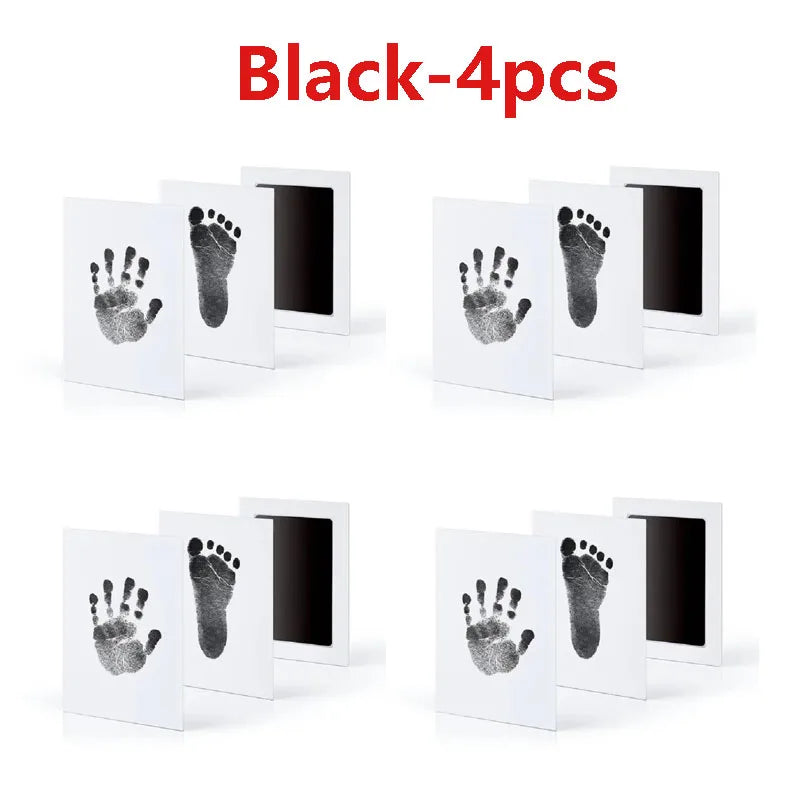 Baby Care Non-Toxic Baby Handprint Footprint Imprint Kit Baby Souvenirs Newborn Footprint Ink Pad for Newborn Baby Gifts