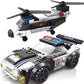 DIY SWAT Dual-Rotor Helicopter Building Blocks – City Police Aircraft Brick Model Set