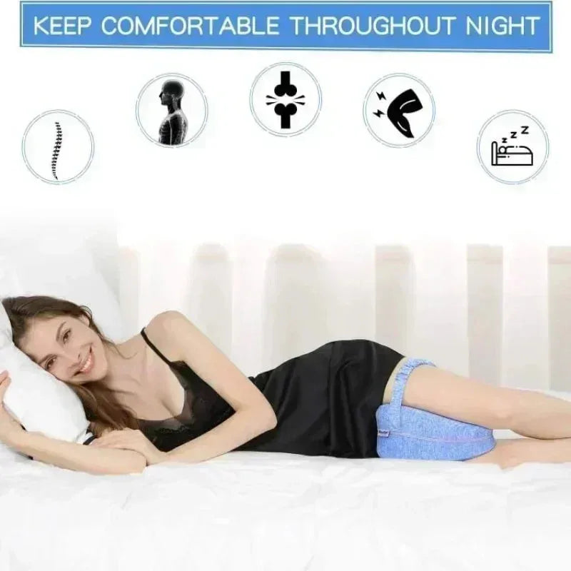 Memory Cotton Leg Pillow Hollow Heart Pregnancy Side Sleeper Sciatica Orthopedic Sciatica Back Hip Relief Pillow For Bed, Sofa - Zecs shopping