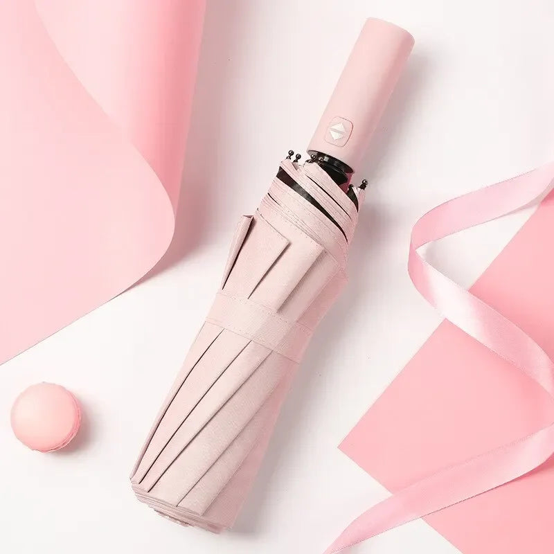 Bones Windproof Double Layer Resistant Umbrella Fully Automatic Rain Men Women Luxury Business Male Large Umbrellas Parasol