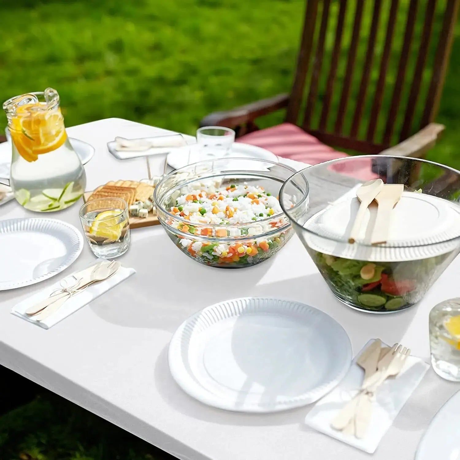 1pc Washable Rectangular Tablecloth for Outdoor Parties and Camping- Foldable, Elastic and Fitted - 4ft/6ft Size Fabric for Home - Zecs shopping