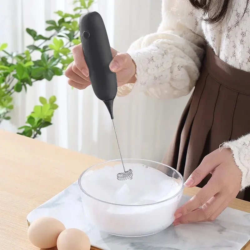PC Battery Model Handheld Egg Beater Froth Mixer Kitchen Automatic Coffee Milk Foaming Mixer Kitchen Whisk Tools