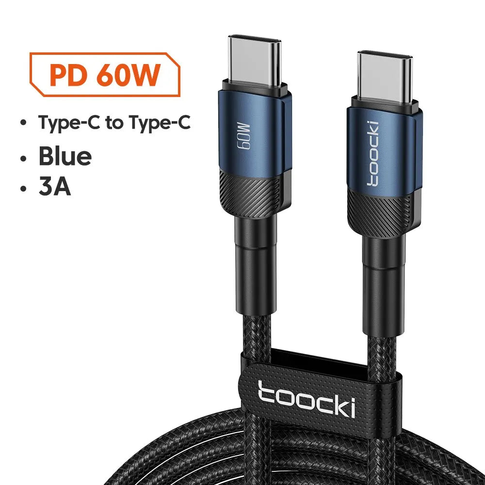 Toocki USB Type C Cable Fast Charging USB C Charger Cord For iPhone Huawei P P Realme Oppo Oneplus Power Bank